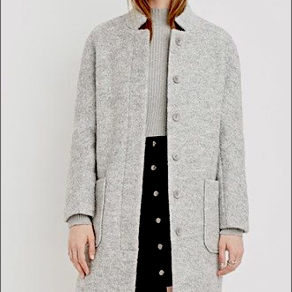 Forever 21 Gray Boucle Coat